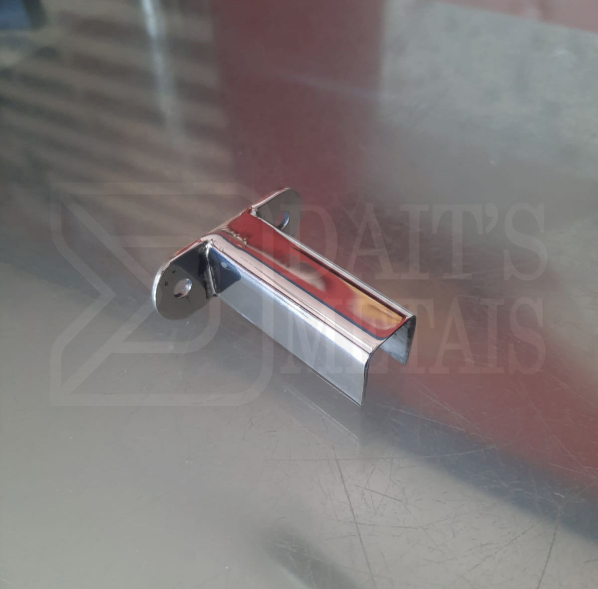 Conectivo Final De Parede Para Vidro - Inox