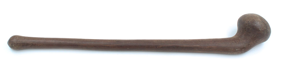 Thumbnail: Massue Zulu "Knobkierrie" en bois Afrique du Sud 51 cm