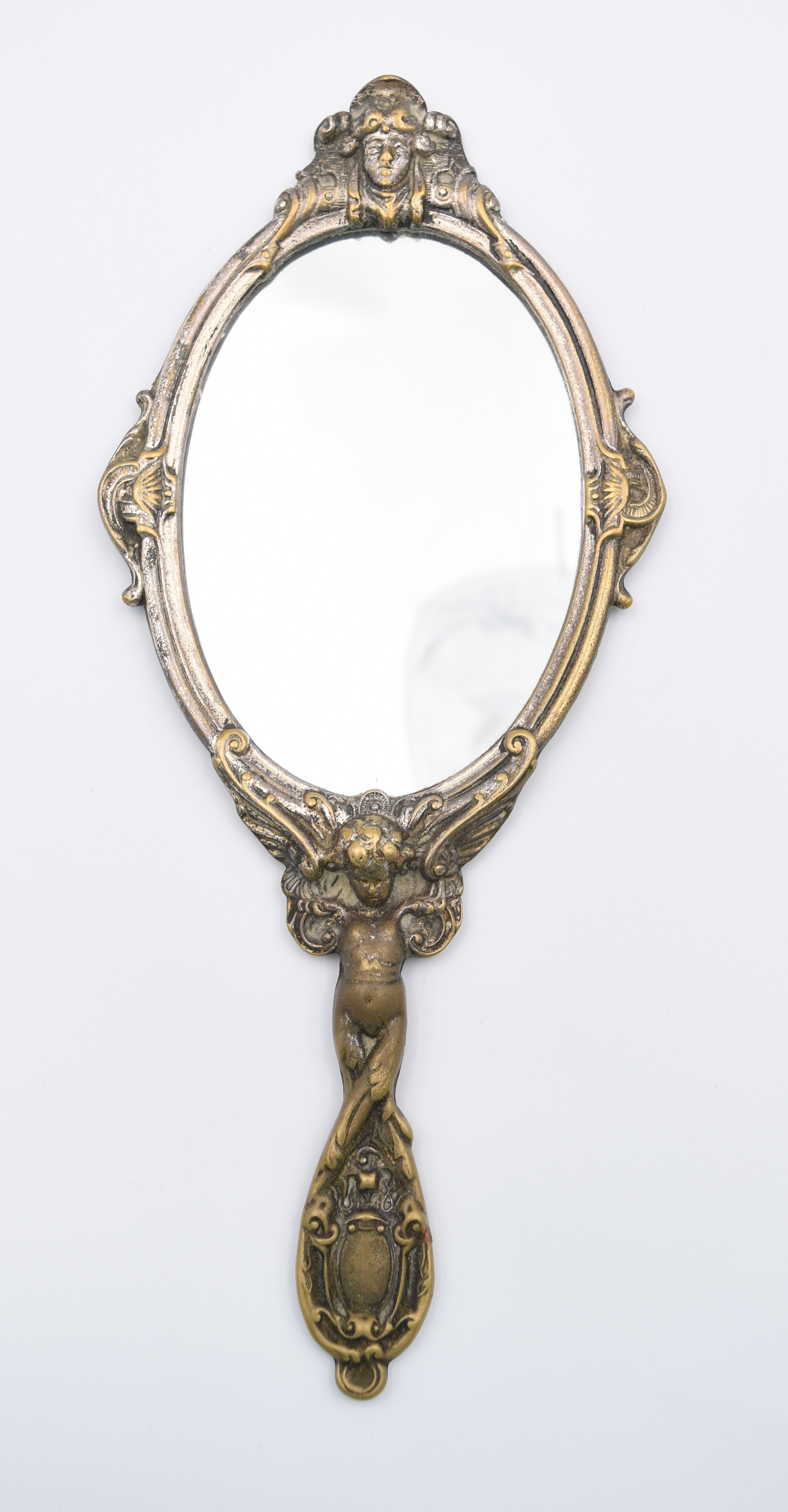 Miroir Face À Main XIX EME