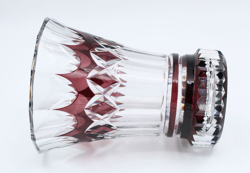 Thumbnail: Vase en Cristal Val Saint Lambert modèle LUBO H = 21 cm
