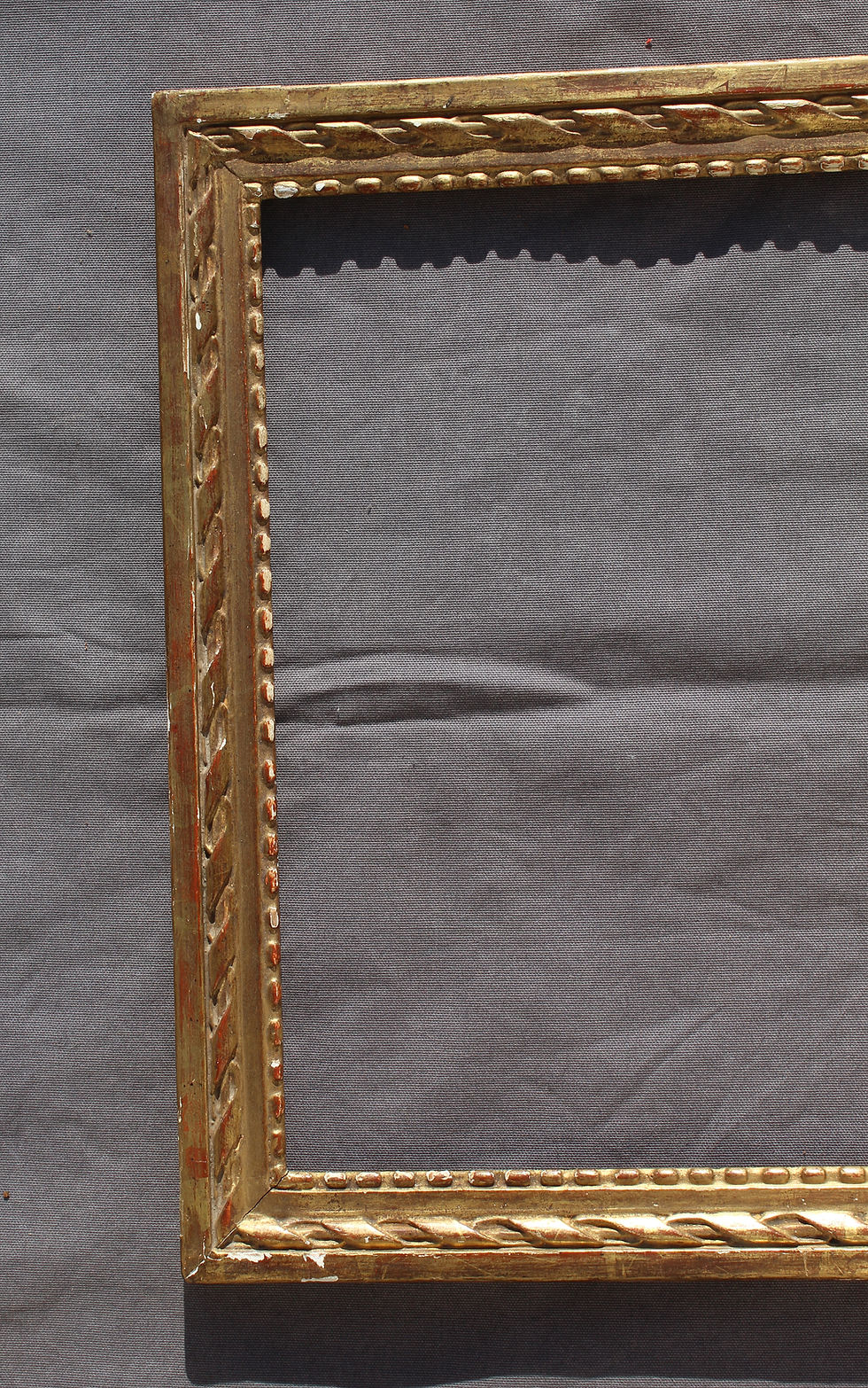 Cadre Ancien En Bois et stuck Doré Louis XVI antique frame XIX ÈME