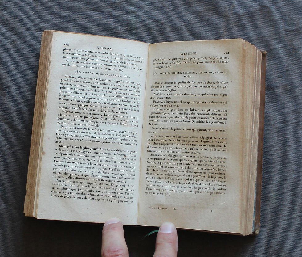 Miniature : Livre Dictionnaire Universel Des Synonymes De La Langue Francaise 1810 Duprat