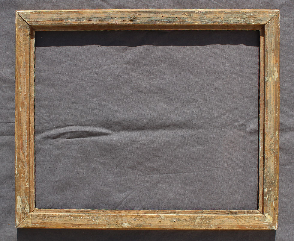Thumbnail: Cadre Ancien En Bois et stuck Doré Louis XVI antique frame XIX ÈME