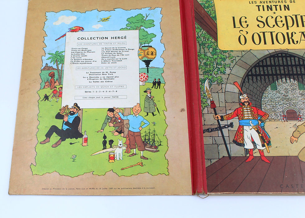 Thumbnail: Bd Hergé Les aventures de Tintin Le Sceptre D' ottoker B24 1958
