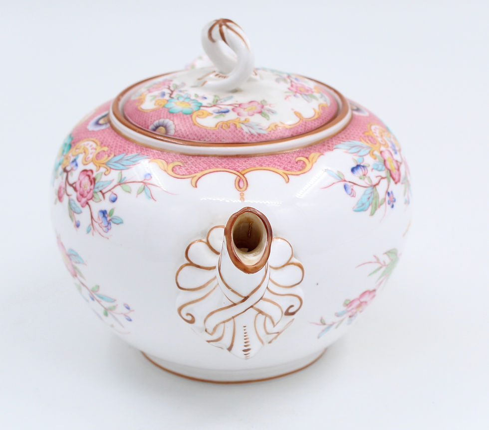 Miniature : Théière en faïence de Sarreguemines Modèle Minton H = 15 cm