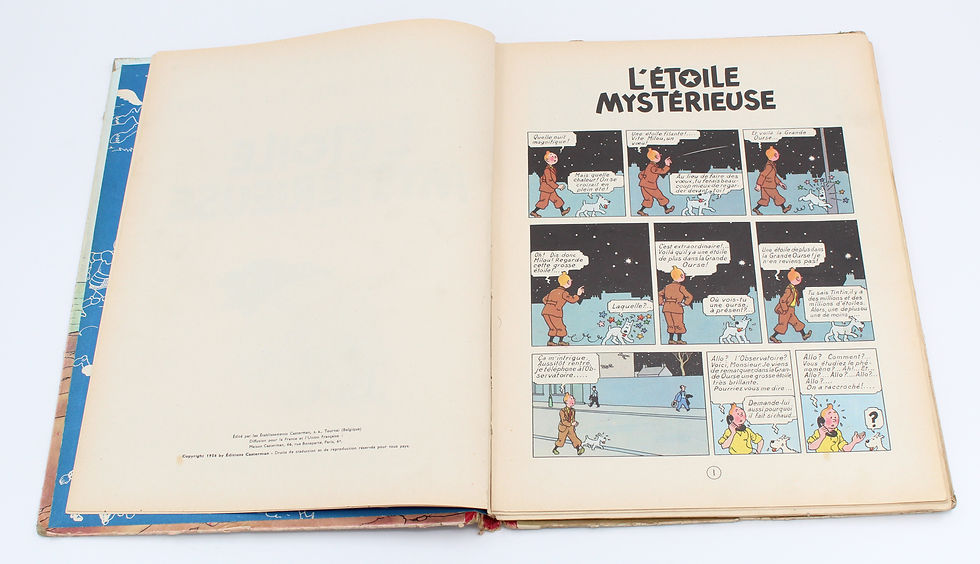 Thumbnail: Bd Hergé Les aventures de Tintin L étoile mystérieuse B21 1957