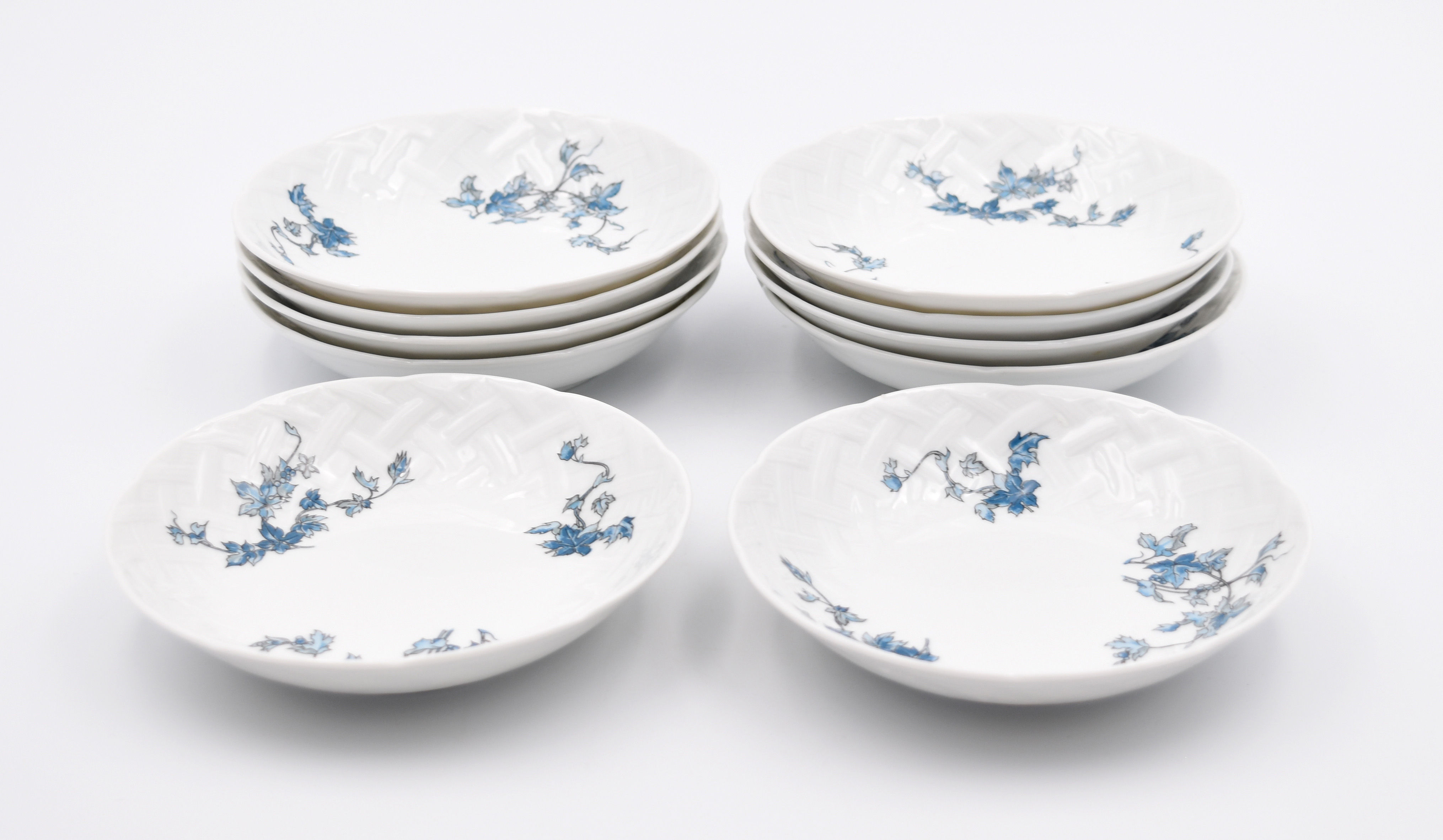 Bernardaud Limoges Modèle Saint Saens 10 rince-doigts en porcelaine