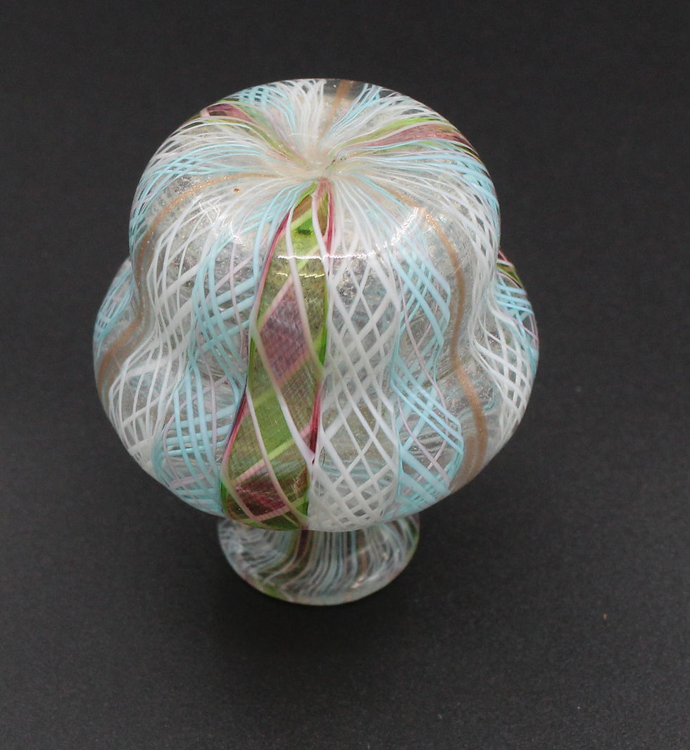 Thumbnail: PETIT VASE EN VERRE SOUFFLE MURANO VENINI FULVIO BIANCONI