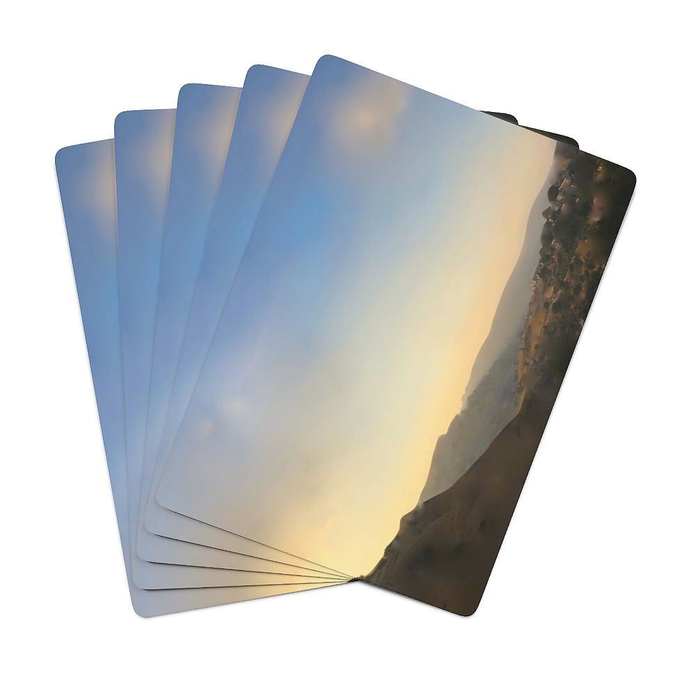 CAG Online Custom Poker Cards - Sunrise Over Jerusalem by Judith Lungen