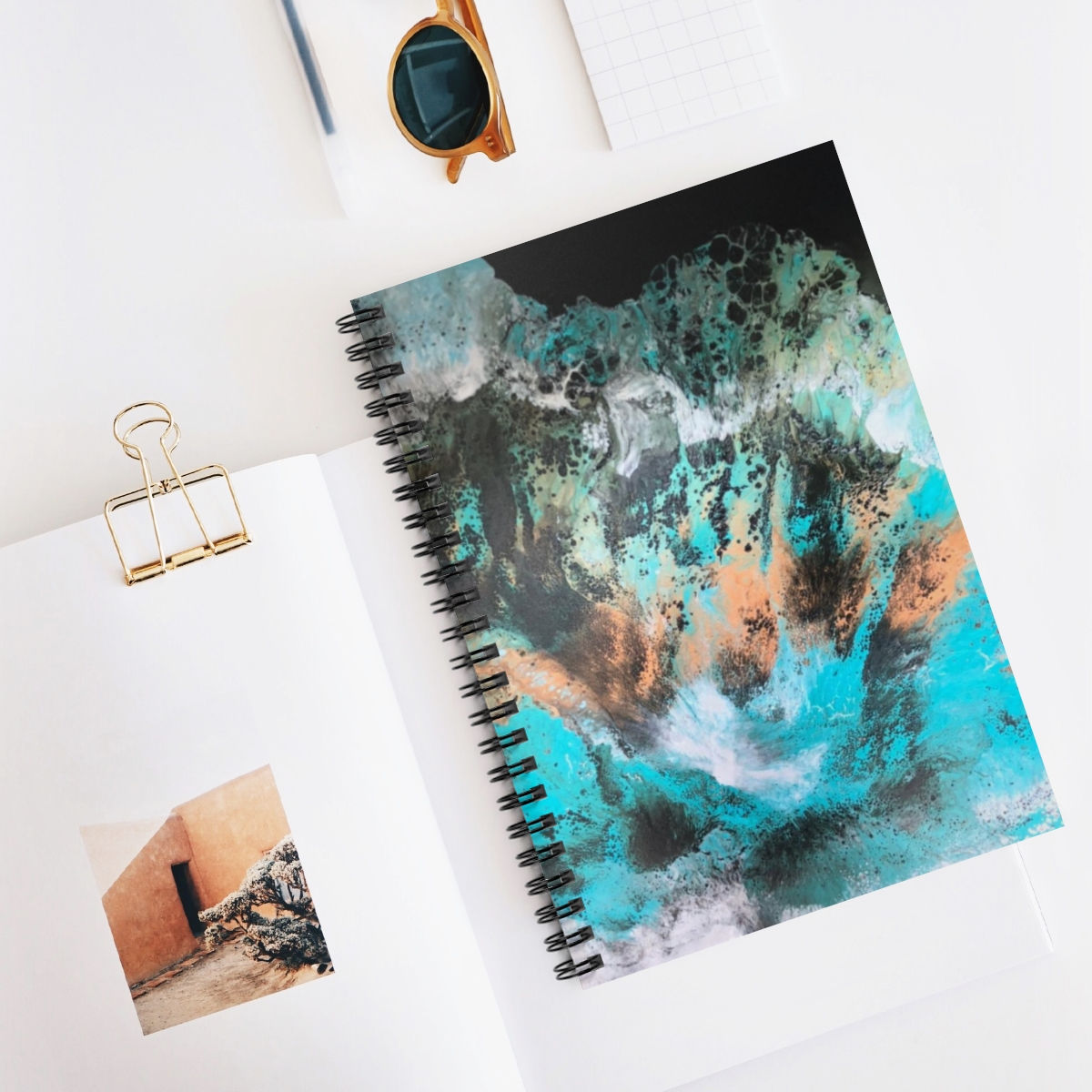 CAG Online Spiral Notebook - Ruled Line - Tsunami by Alice Pagard