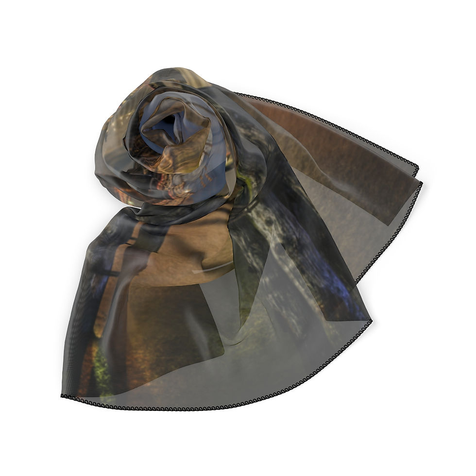 Thumbnail: CAG Online Scarf - Brooklyn Bridge at Twilight by F.M. Kearney