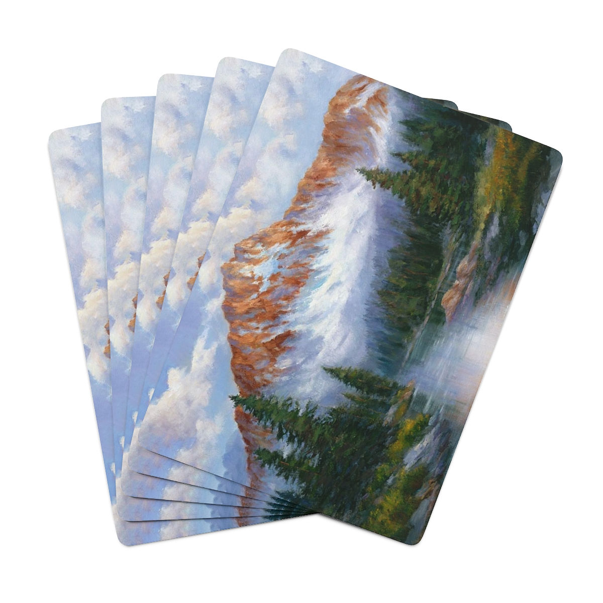 CAG Online Custom Poker Cards - Cathedral Mountain by Carol Rusaw