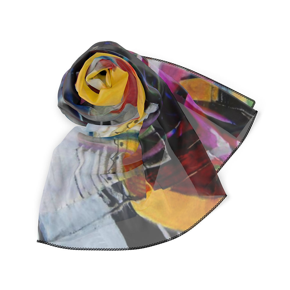 Thumbnail: CAG Online Scarf - Winter Landscape by Nira Chorev