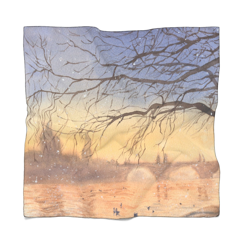 Thumbnail: CAG Online Scarf - Prague Landscape by Maria Yugai