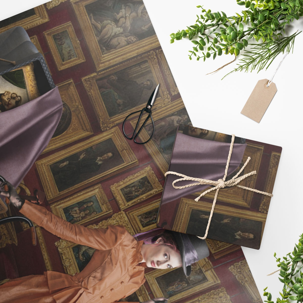 CAG Online Wrapping Paper - The Art Thief by Linda Lewis