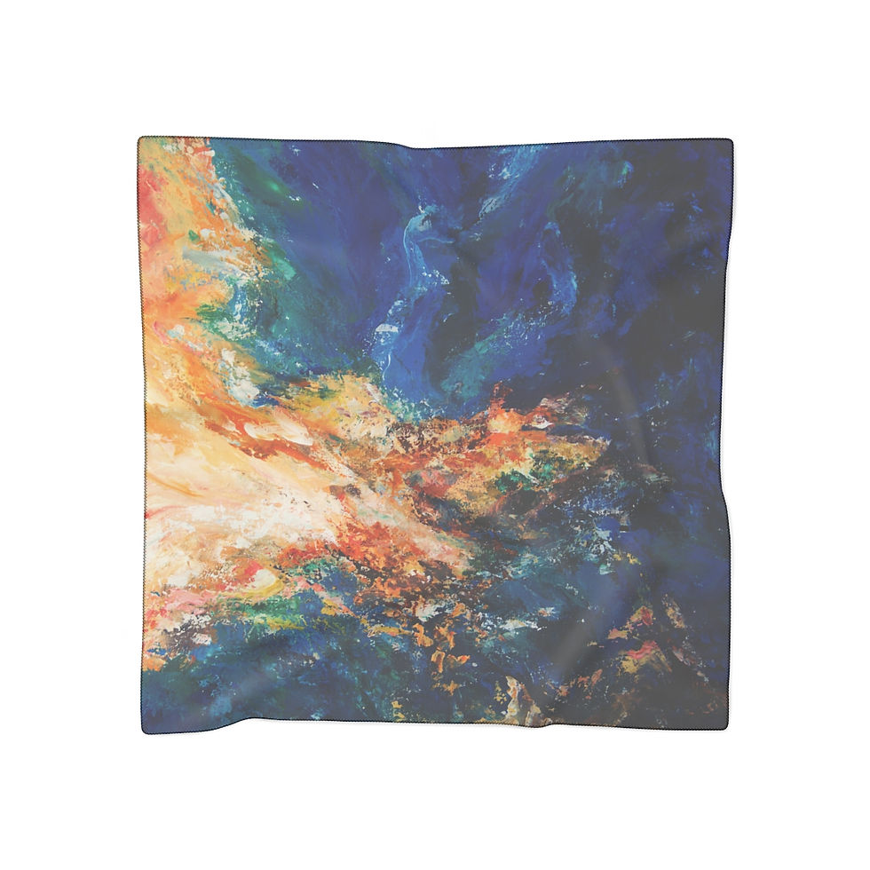 Thumbnail: CAG Online Scarf - Seascape by Marina Kaverinskih