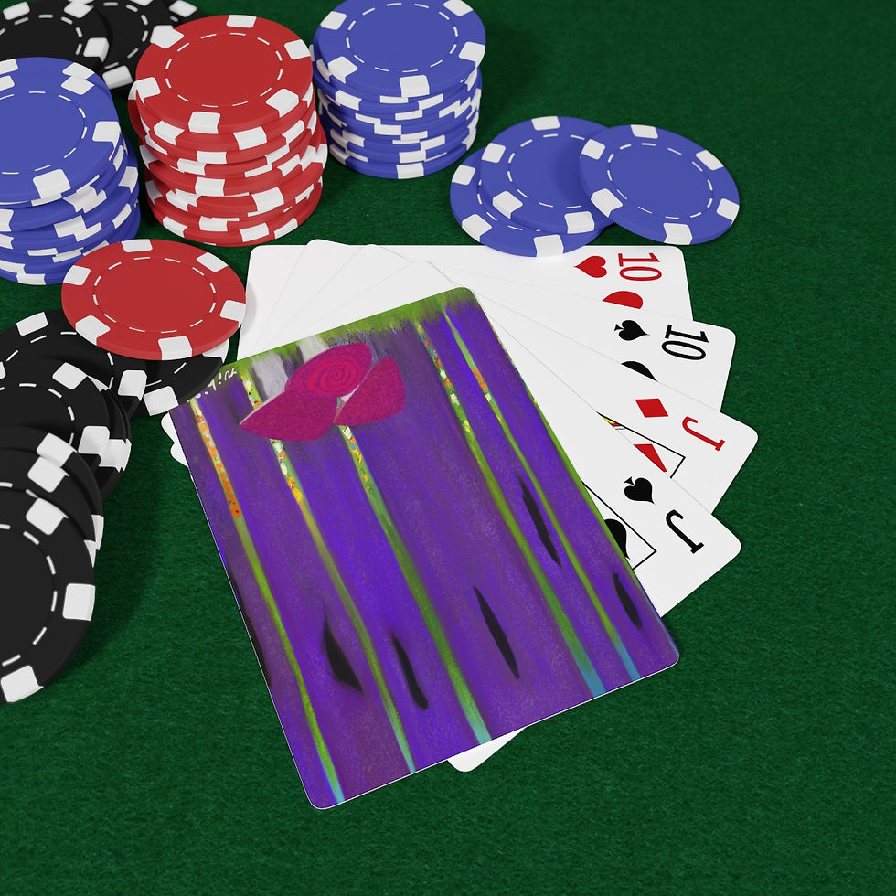 Thumbnail: CAG Online Custom Poker Cards - What Up Little Trippy Dude by Niki Zahava