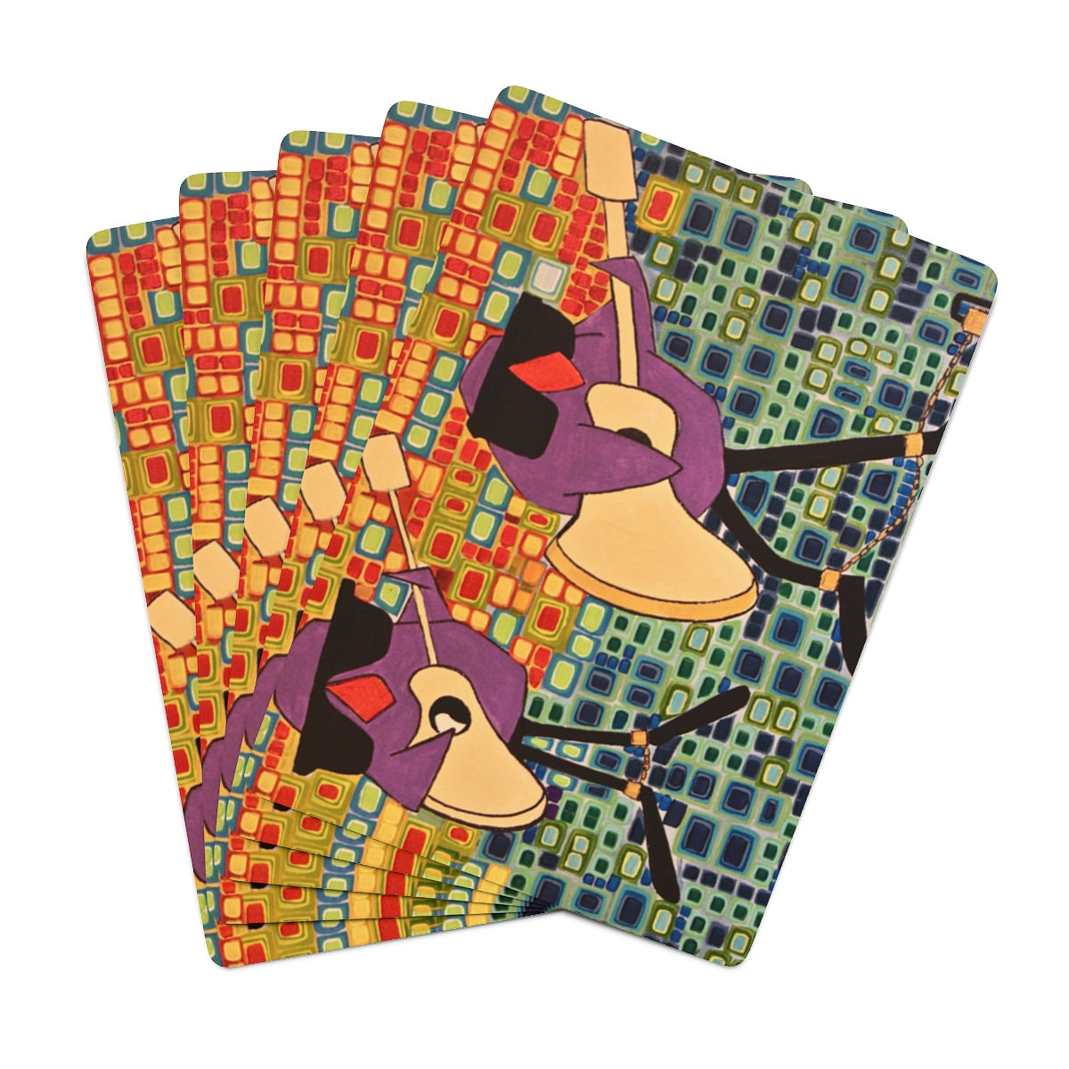 CAG Online Custom Poker Cards - Five Golden Rings by Donna Howard