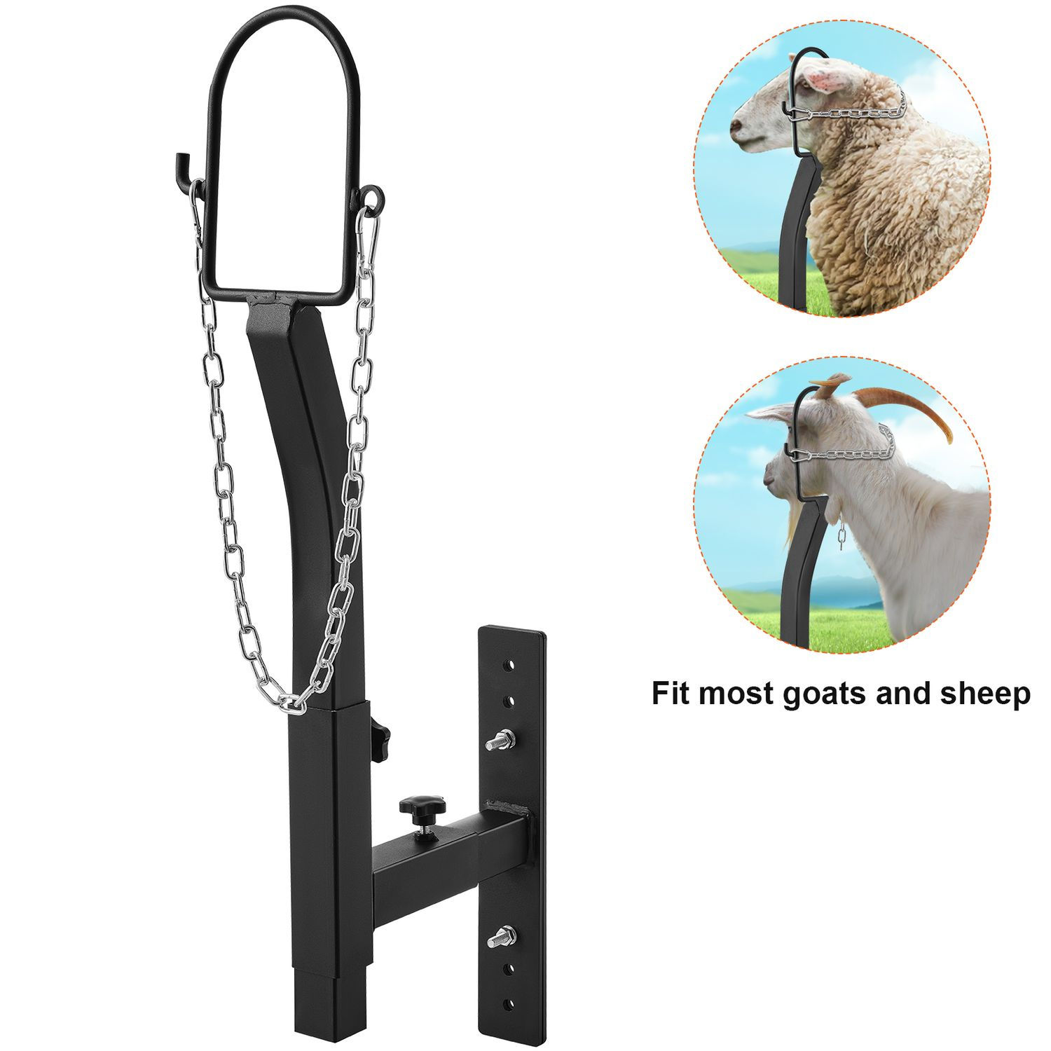 Livestock Trimming Stand, Goat & Sheep Stand 9.37-12.8 inch Adjustable Height 0-