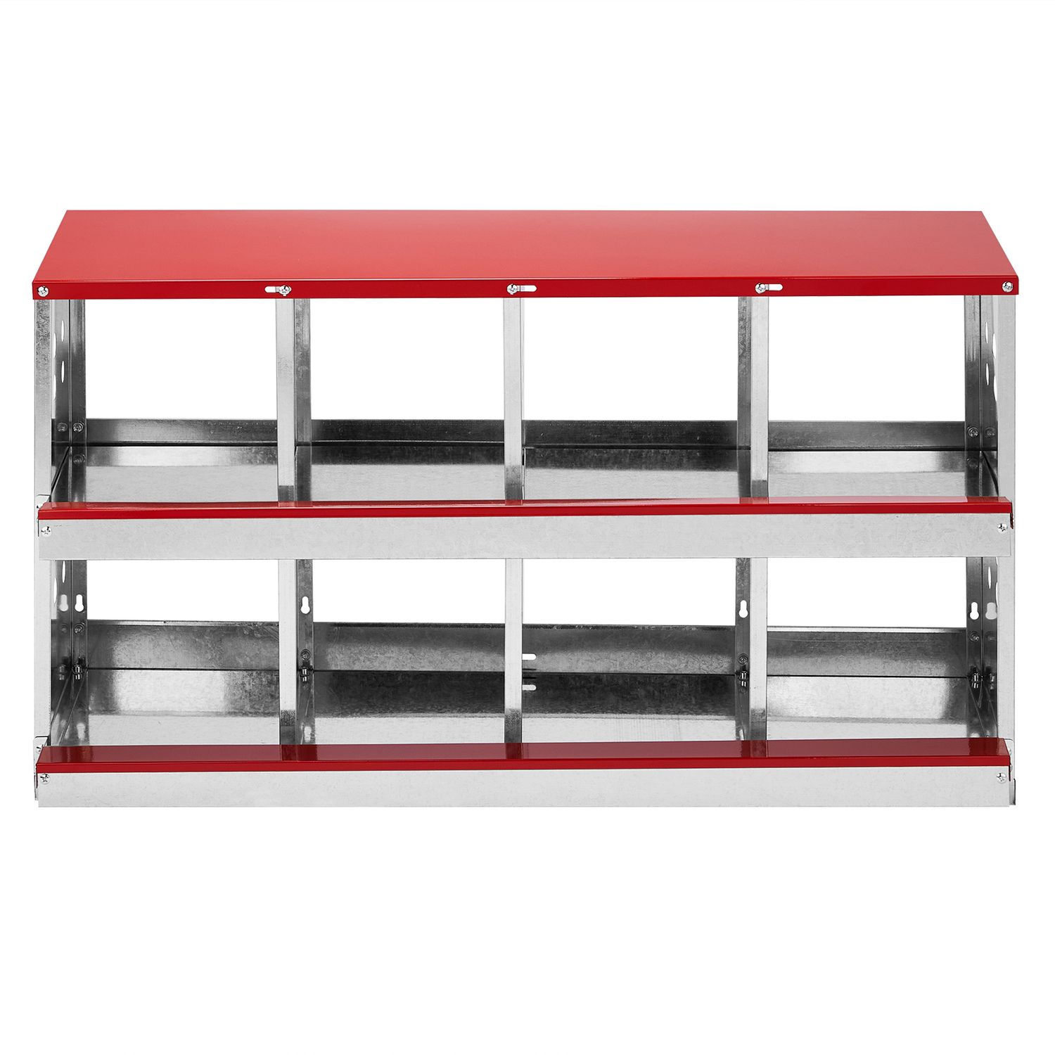 8 Compartment Roll Out Chicken Nesting Box with Basket, Egg Nest Box Chicken Lay