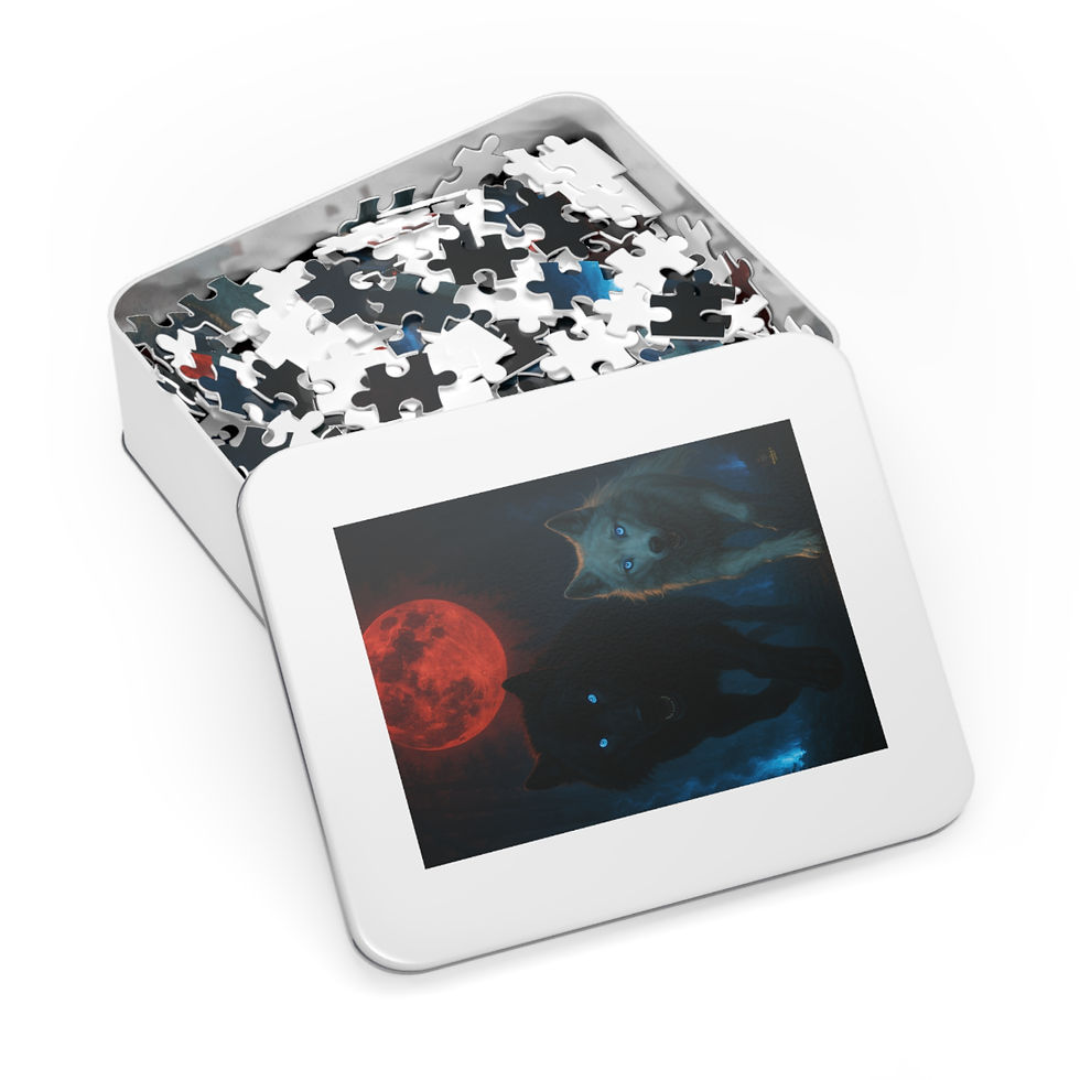Thumbnail: Havocspire Stormcastle Jigsaw Puzzle – Dark Fantasy Puzzle with Tin Box, dark fantasy art, puzzle pieces