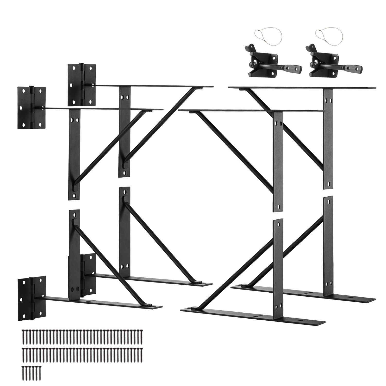 Heavy-Duty Corner Brace Brackets for Gate Frame - 2 Sets