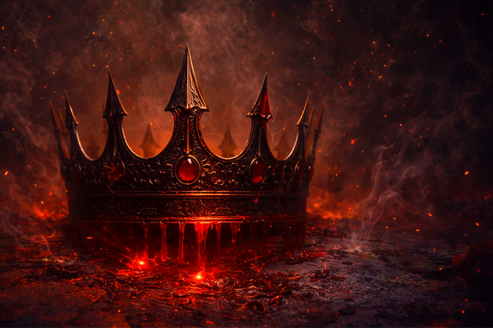 crown of ash dripping blood