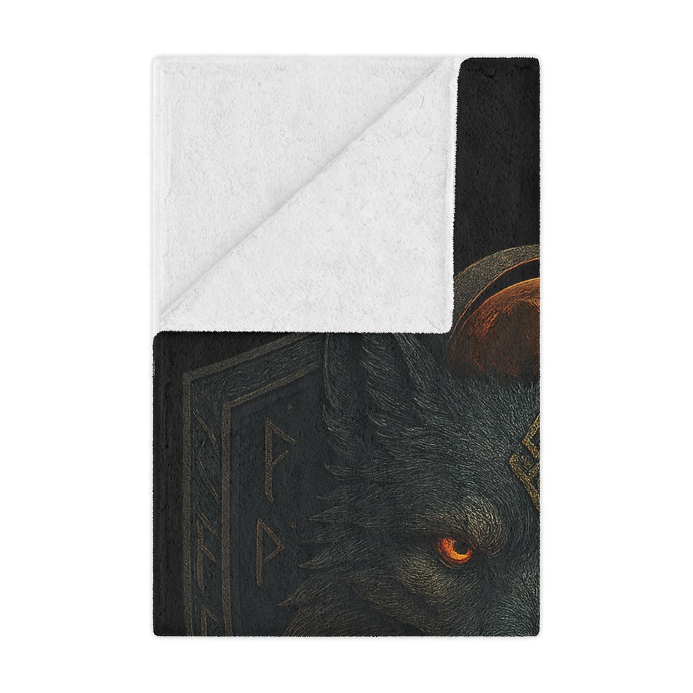 Thumbnail: They Rise for Power Sherpa Fleece Blanket | Dark Fantasy Dragon Throw 