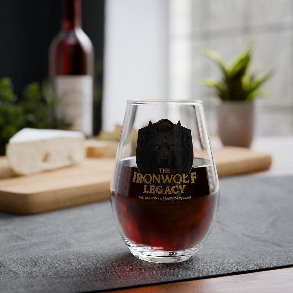 Thumbnail: The Ironwolf Legacy – Stemless Wine Glass (11.75oz)