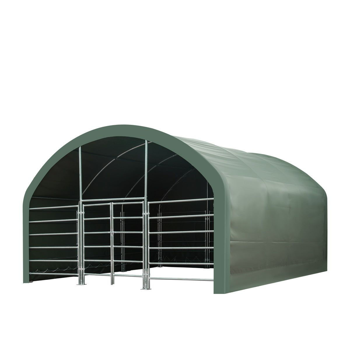 Durable 20x20 Livestock Corral Shelter with Weather-Resistant Coating