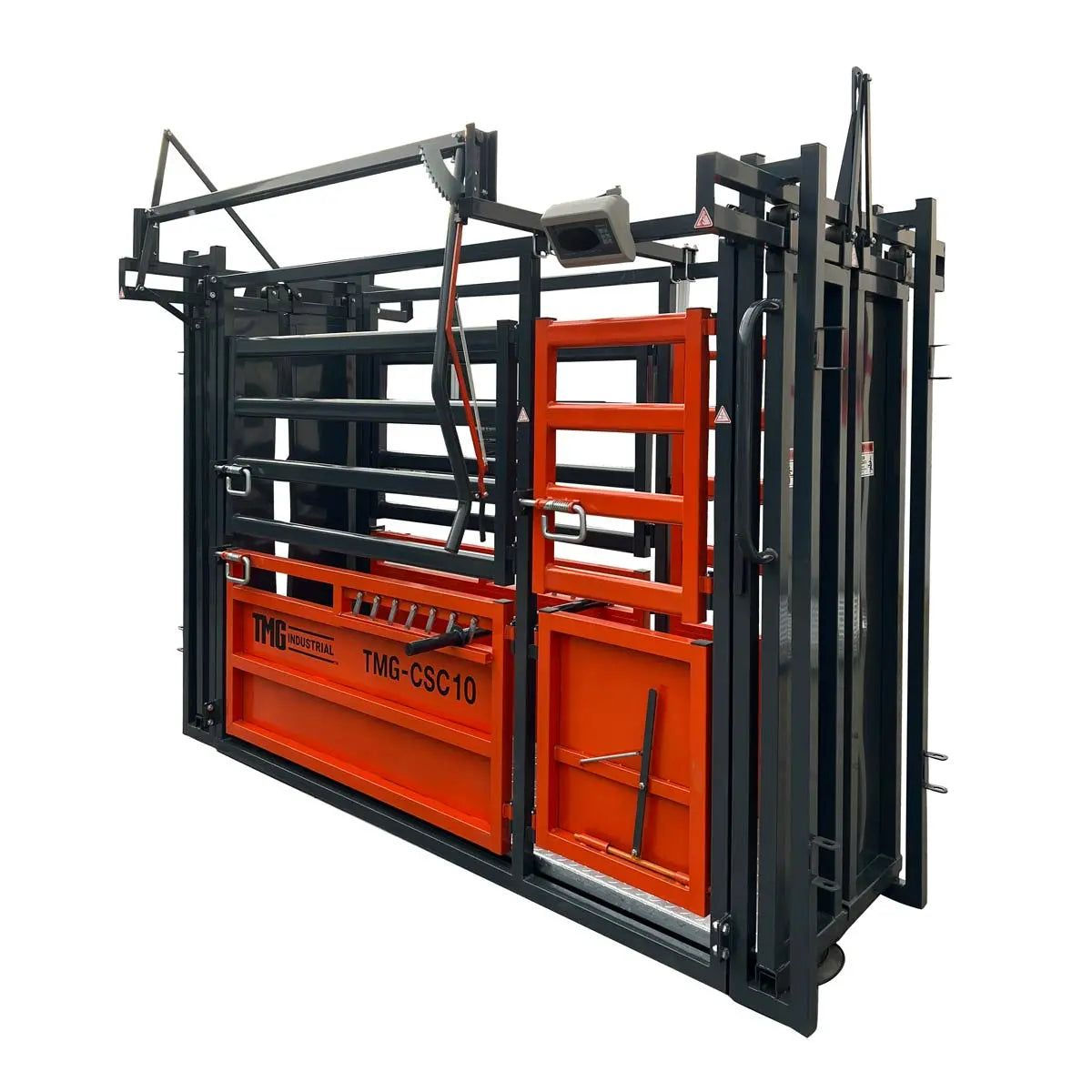 Heavy-Duty 10' Cattle Work Chute with 4500-lb Weight Scale