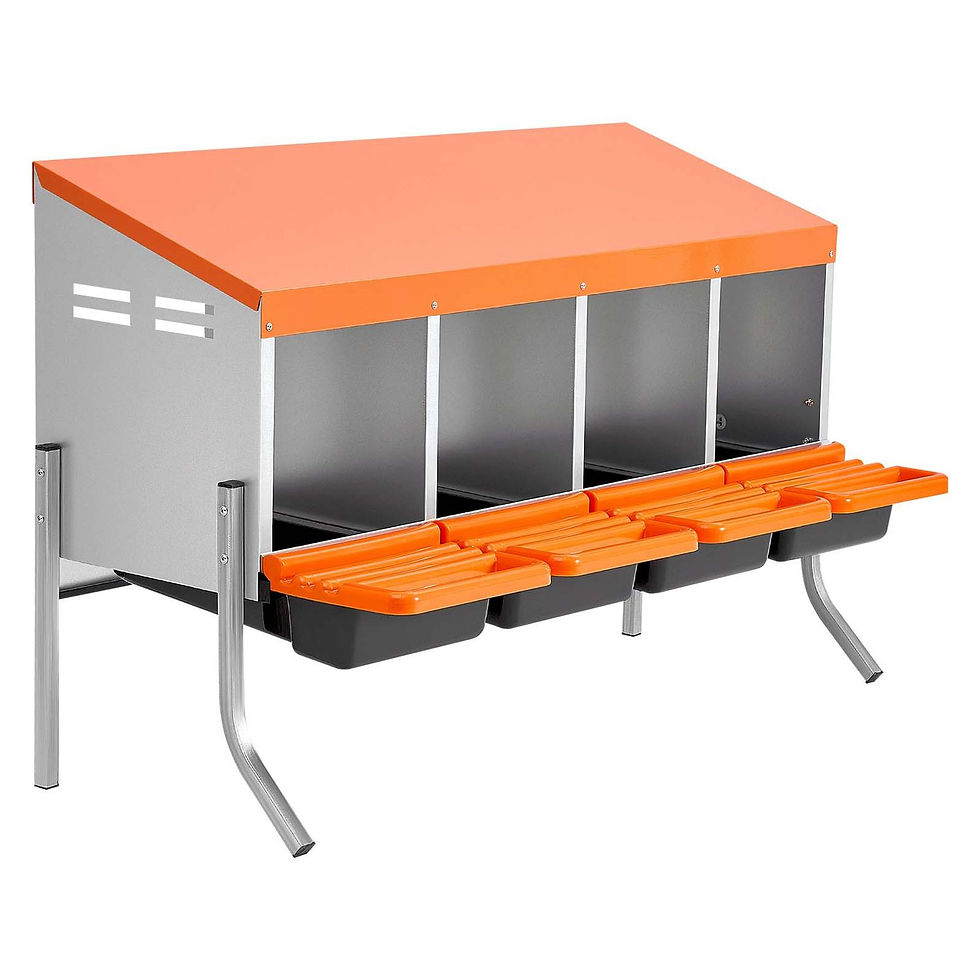 Thumbnail: Premium 4-Compartment Chicken Nesting Box with Support Legs & Easy Access
