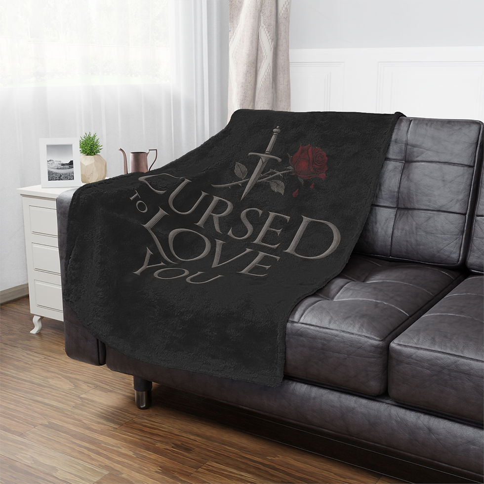 Thumbnail: Cursed to Love You – Gothic Fantasy Romance Minky Blanket