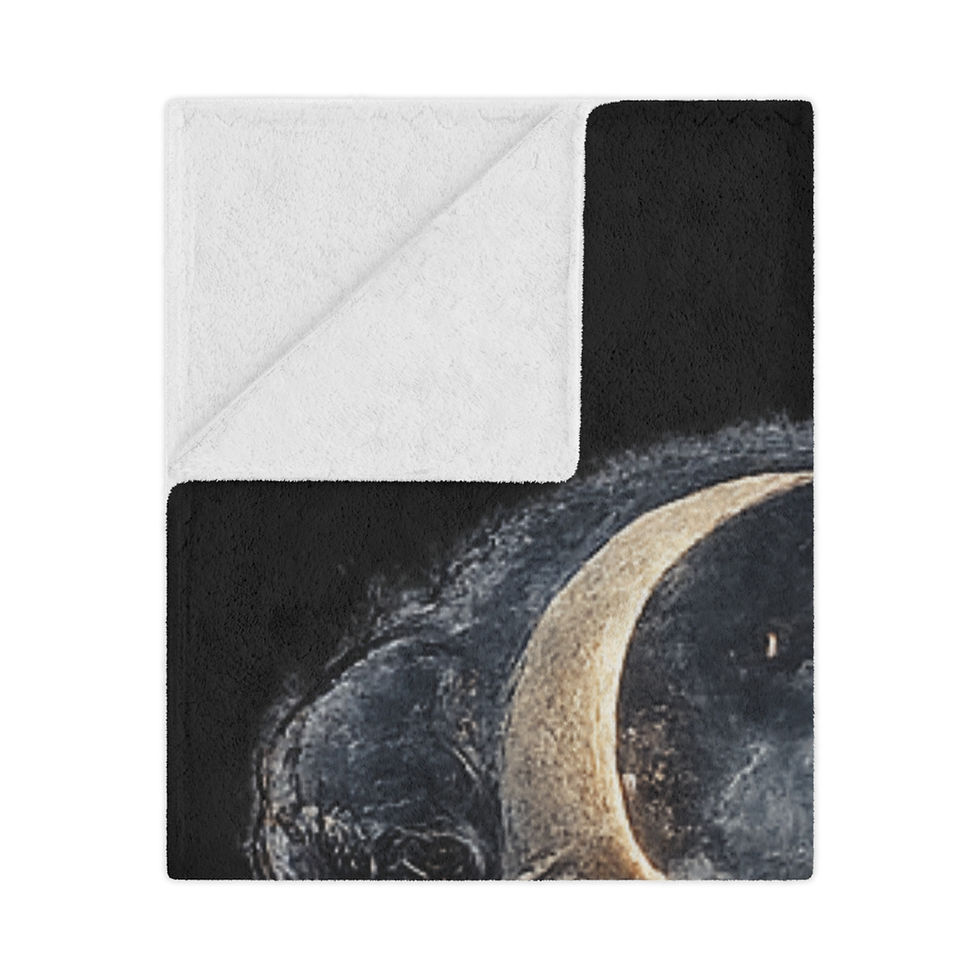 Thumbnail: I Come With a Curse — Dark Fantasy Minky Blanket | MK Dalton