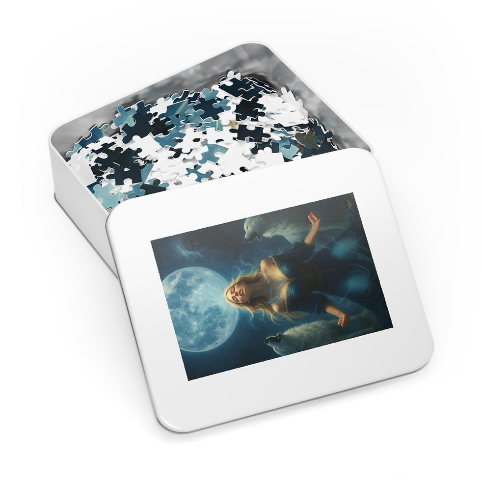 Thumbnail: Puzzle box with Selene Whitlock image Golden Fire song Bloodline Chronicles music dark fan
