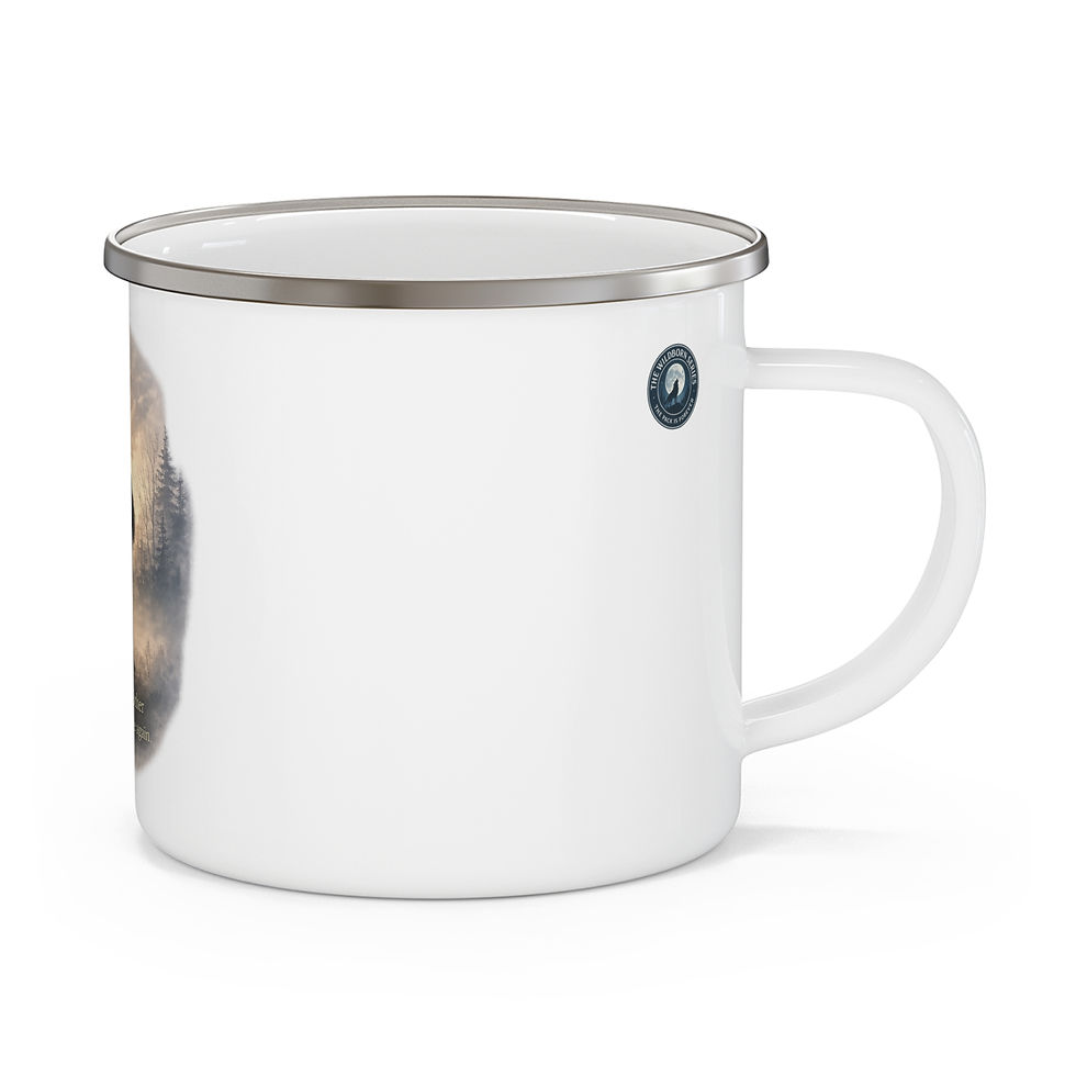 Thumbnail: They Healed Each Other Enamel Camping Mug – Savage Moon | 12oz Wildborn Series