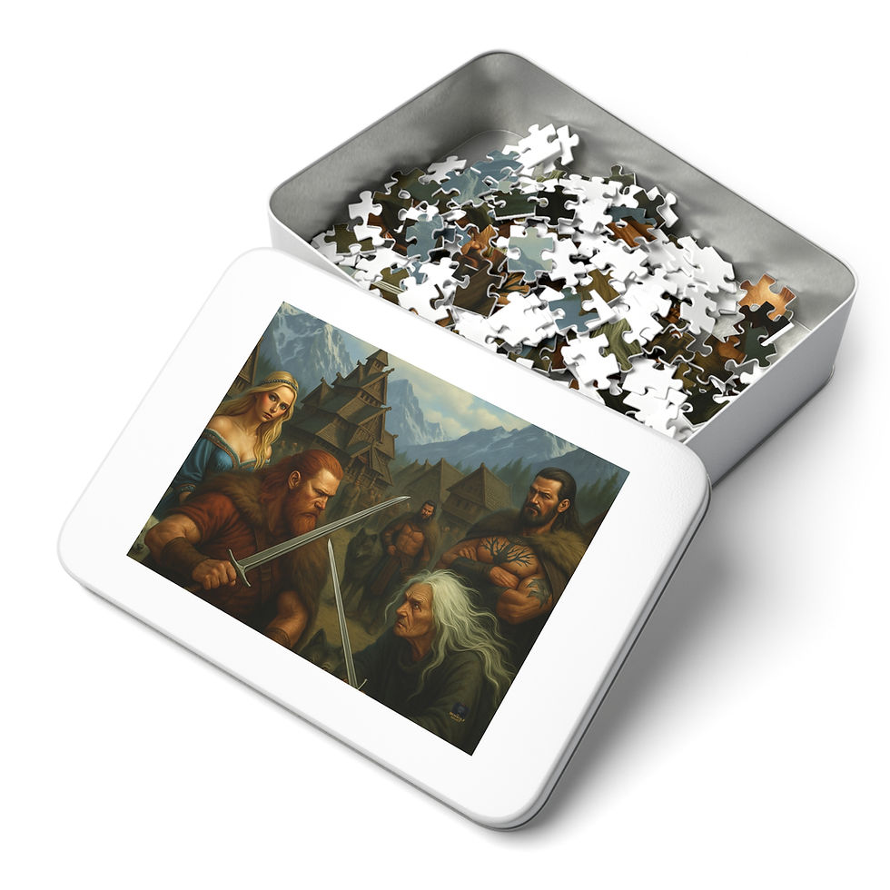 Thumbnail: Puzzle box with fantasy art scene Bloodline Chronicles music dark fan.