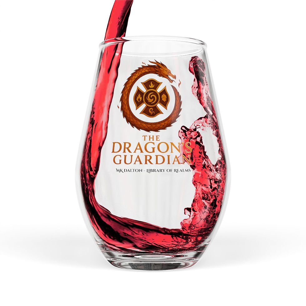 Thumbnail: The Dragon’s Guardian – Stemless Wine Glass (11.75oz)