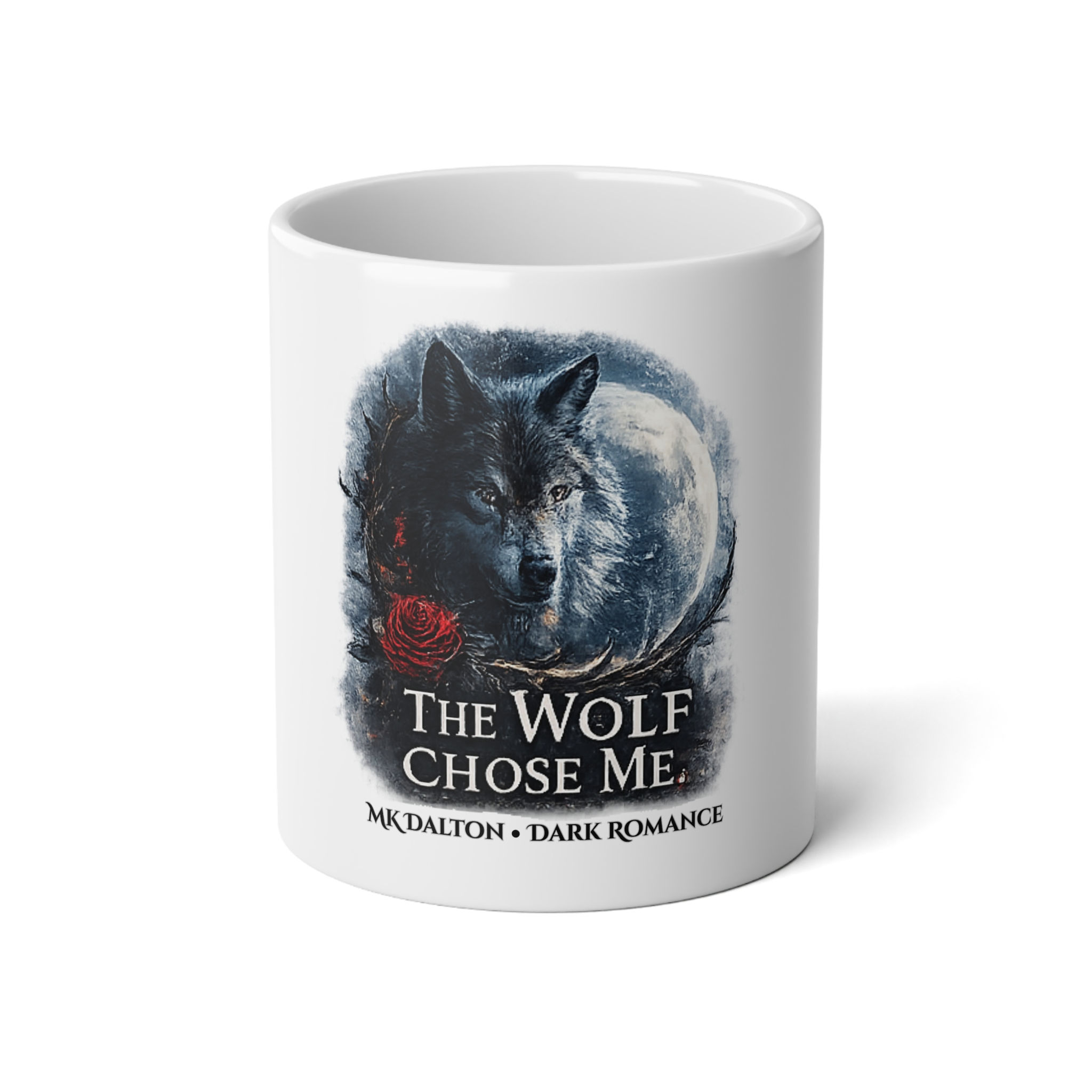 The Wolf Chose Me – Dark Romance Wolf Mug (20oz)