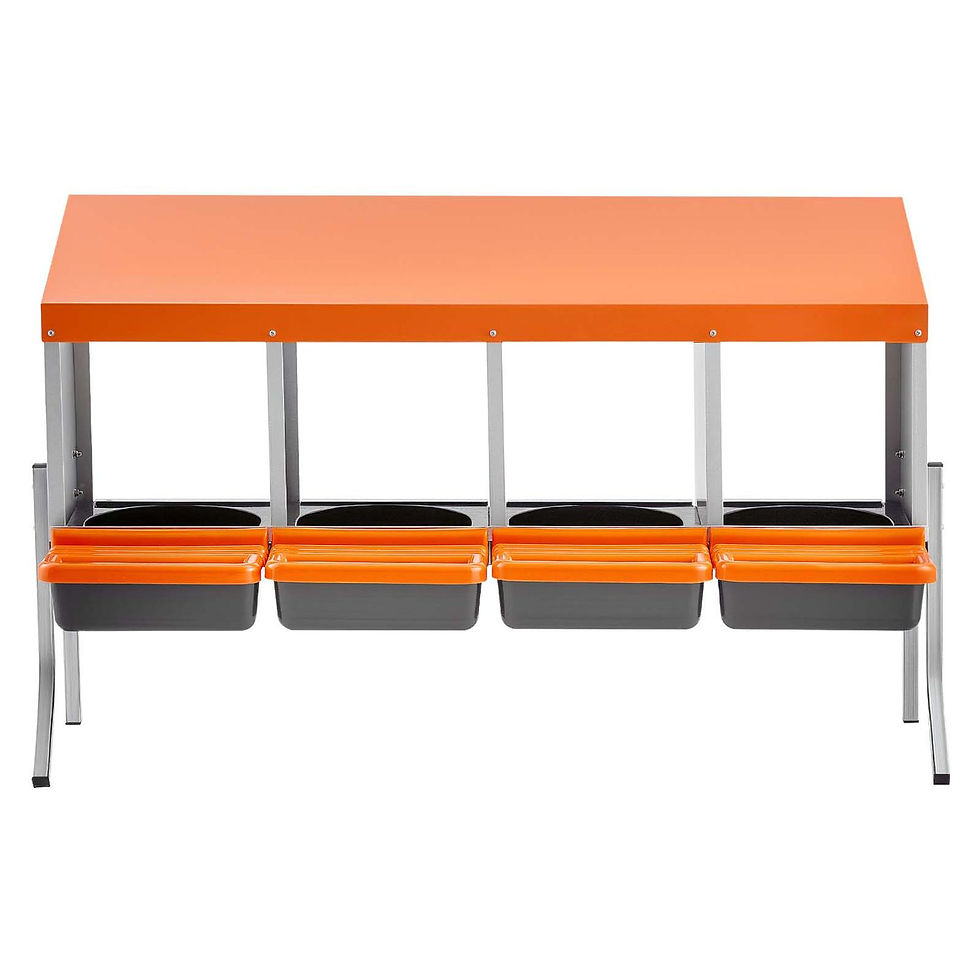 Thumbnail: Premium 4-Compartment Chicken Nesting Box with Support Legs & Easy Access