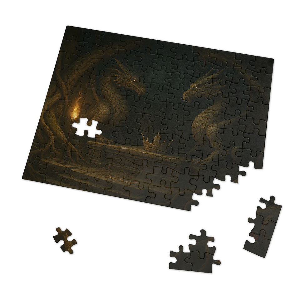 Thumbnail: Dragon puzzle with She Was the Secret the Kingdom Buried – Dragon Fantasy 15oz Mug