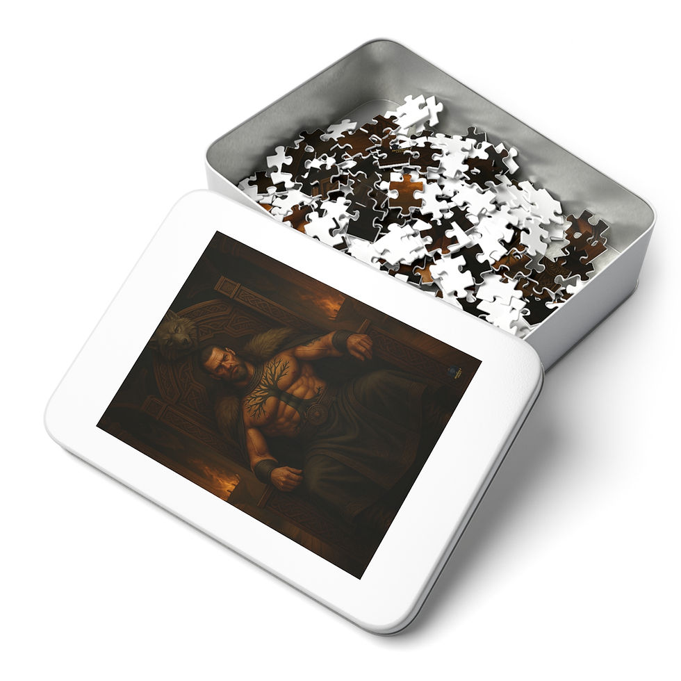 Thumbnail: Puzzle box with image inside, plus many puzzle pieces. Burn What’s Left of Me.