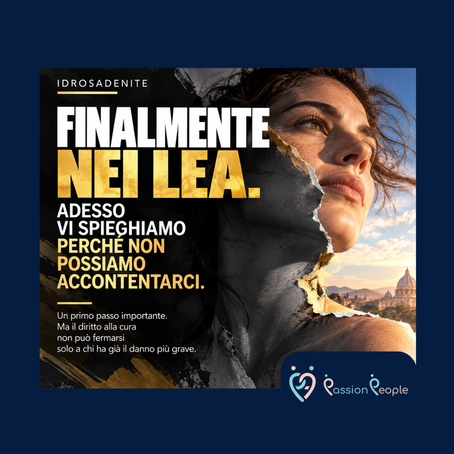 Idrosadenite FINALMENTE NEI LEA. ADESSO VI SPIEGHIAMO PERCHÉ NON POSSIAMO ACCONTENTARCI.