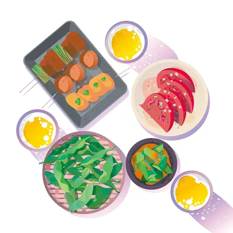 フードマガジン「saji」02:MISO 挿絵