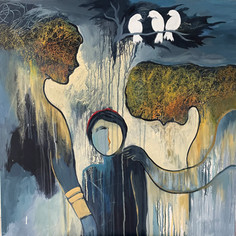 She that Knows Patience Knows Peace, 30H x 30W
