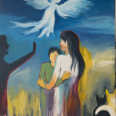Angel, My Healing Breeze, 30H x 24W