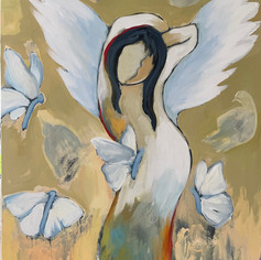The Devine is not Something Higher Above Us - it is Inside in Heaven, it is Inside Us, 30H x 24W