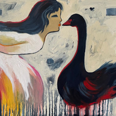 My Sweet Black Swan, 24H x 30W