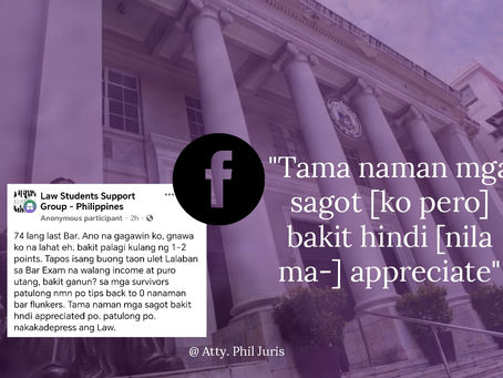 For those who are invalidating the Bar exam results