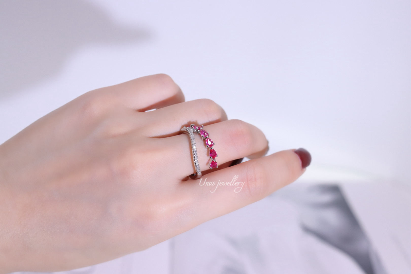 Irregular Ruby Ring